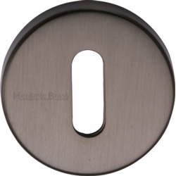 ROUND MORTICE KEY ESCUTCHEON 46mm MATT BRONZE V4007-MB