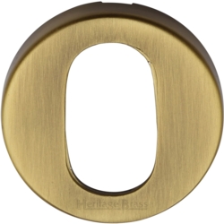ROUND OVAL PROFILE ESCUTCHEON 46mm ANTIQUE BRASS V4009-AT