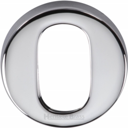 ROUND OVAL PROFILE ESCUTCHEON 46mm POLISHED CHROME V4009-PC