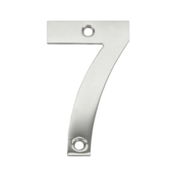 75mm NUMERAL 7 POLISHED STAINLESS STEEL