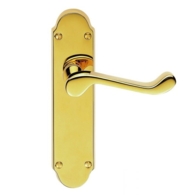 OAKLEY PB LEVER ON LATCH PLATE PVD (STAINLESS) BRASS DL167PVD