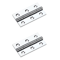 BUTT HINGE POLISHED CHROME 50x28x1.5mm TDF105CP