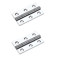 BUTT HINGE POLISHED CHROME 50x28x1.5mm TDF105CP