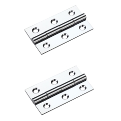 BUTT HINGE POLISHED CHROME 50x28x1.5mm TDF105CP