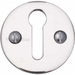 OPEN MORTICE KEY ESCUTCHEON POLISHED CHROME V1010-PC