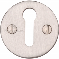 OPEN MORTICE KEY ESCUTCHEON SATIN NICKEL V1010-SN