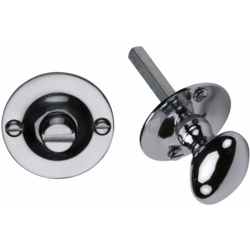 OVAL BATHROOM TURN & RELEASE POLISHED CHROME BT15-PC