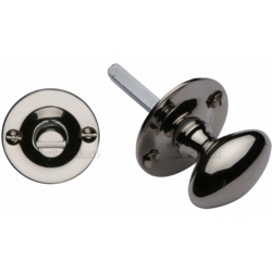 OVAL BATHROOM TURN & RELEASE POLISHED NICKEL BT15-PNF