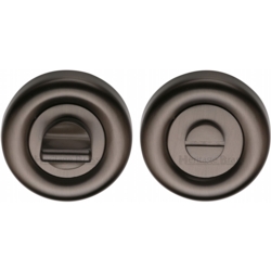 ROUND BATHROOM TURN & RELEASE MATT BRONZE V6720-MB