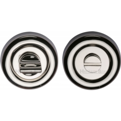 ROUND BATHROOM TURN & RELEASE POLISHED NICKEL V6720-PNF