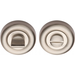 ROUND BATHROOM TURN & RELEASE SATIN NICKEL V6720-SN