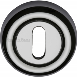 ROUND MORTICE KEY ESCUTCHEON POLISHED CHROME V6722-PC