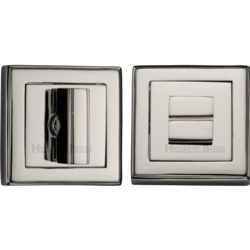 ART DECO SQUARE BATHROOM TURN & RELEASE POLISHED NICKEL