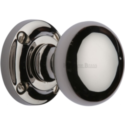VICTORIA MORTICE KNOB SET POLISHED NICKEL V980-PNF