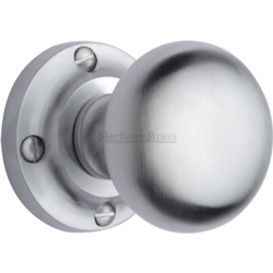 VICTORIA MORTICE KNOB SET SATIN CHROME V980-SC
