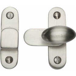 SHOWCASE FASTENER HOOK & PLATE SATIN NICKEL V1970-SN