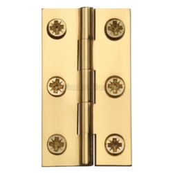 2" POLISHED BRASS BUTT HINGES C/W SCREWS