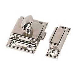 POLISHED CHROME CUPBOARD CATCH 55mm CA57L