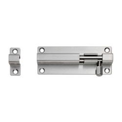 STRAIGHT BARREL BOLT POLISHED STAINLESS 100mm BBT1100/BSS