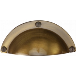 BANKER'S DRAWER PULL ANTIQUE BRASS C1700-AT
