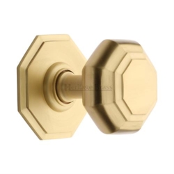 3" OCTAGONAL CENTRE DOOR KNOB V890-SB