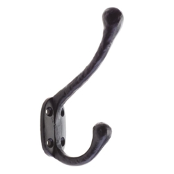 HAT & COAT HOOK ANTIQUE BLACK