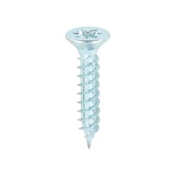 TWINTHREAD WOODSCREW CSK POZI 6 X 3/4"  3.5x20mm  BZP