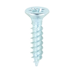TWINTHREAD WOODSCREW CSK POZI 8 X 3/4"  4x20mm  BZP
