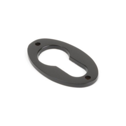 OVAL OPEN EURO PROFILE E/P ESCUTCHEON AGED BRONZE 83949