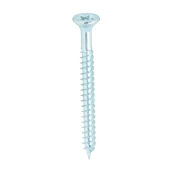 TWINTHREAD WOODSCREW CSK POZI 6 X 1 1/2"  3.5x40mm  BZP