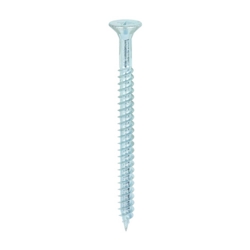 TWINTHREAD WOODSCREW CSK POZI 10 X 2 1/2"  5x60mm  BZP