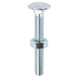 COACHBOLT & NUT M10 X 75 BZP