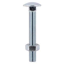 COACHBOLT & NUT M12 X 50 BZP