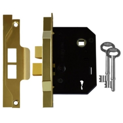 2 LEVER REBATED LOCK 3" EB UN2242