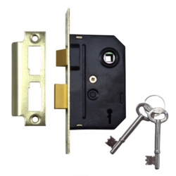 UNION 2295 64mm 2 LEVER MORTICE SASHLOCK BRASS