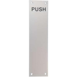 FINGERPLATE SAA PRINTED PUSH 375X76