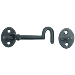 TRADITIONAL CAST NO. 37 CABIN HOOK BLACK 6" 37-0150BK