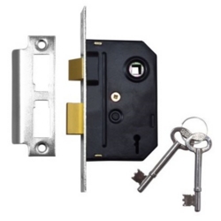UNION 2 LEVER SASHLOCK 75mm CP 2340