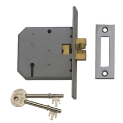 UNION 2477 3 LEVER SLIDING DOOR CLAWBOLT LOCK 76mm SC