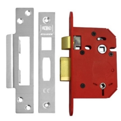 UNION STRONGBOLT BATHROOM LOCK 64MM SS L19768
