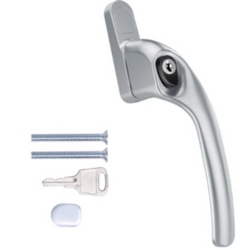 HOPPE AR722 R/H WINDOW HANDLE SILVER