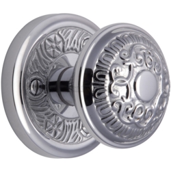 AYDON MORTICE KNOB SET POLISHED CHROME