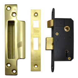 ASEC AS5512 2" / 50mm 5 LEVER NARROW SASHLOCK PB