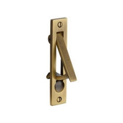 POCKET DOOR EDGE PULL ANTIQUE BRASS C1165-AT