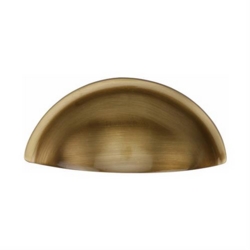 HALF MOON DRAWER PULL ANTIQUE BRASS C2760-AT
