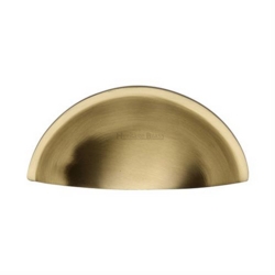 HALF MOON DRAWER PULL SATIN BRASS C2760-SB
