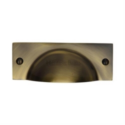 CHESHIRE CABINET DRAWER PULL ANTIQUE BRASS C2762-AT