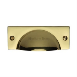 CHESHIRE CABINET DRAWER PULL POLISHED BRASS C2762-PB