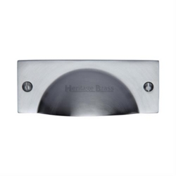 CHESHIRE CABINET DRAWER PULL SATIN CHROME C2762-SC