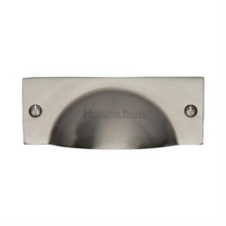 CHESHIRE CABINET DRAWER PULL SATIN NICKEL C2762-SN